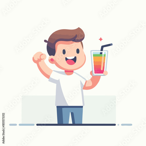 A person is drinking from a glass