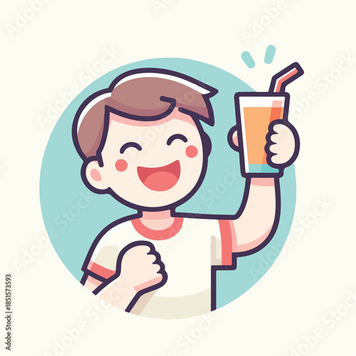 A person is drinking from a glass