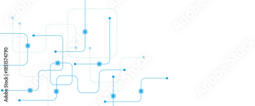 Abstract futuristic technology background. Technology background with crossed lines and dots.