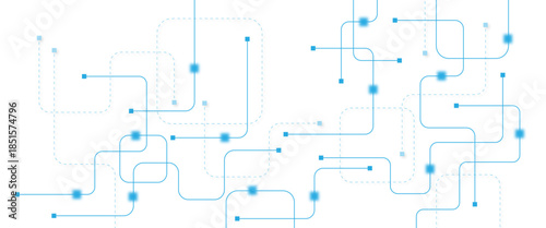 Abstract futuristic technology background. Technology background with crossed lines and dots.