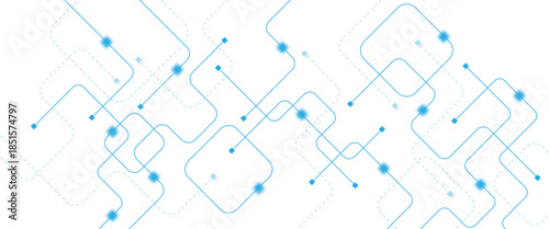 Abstract futuristic technology background. Technology background with crossed lines and dots.