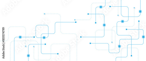 Abstract futuristic technology background. Technology background with crossed lines and dots.