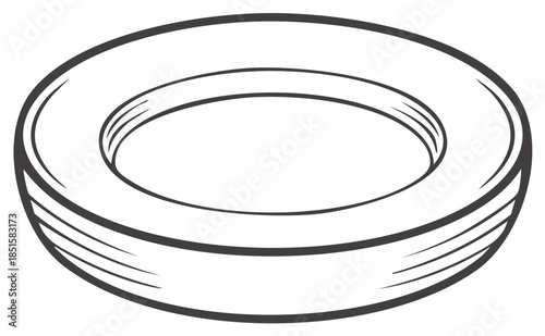 Round Flange Connector Seal Ring Mechanical Engineering Design