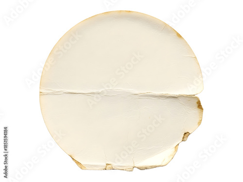 old paper isolated on white background