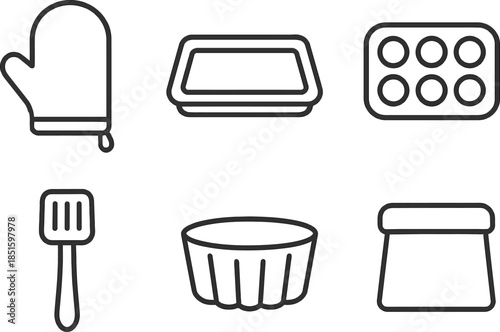 trash can icon set