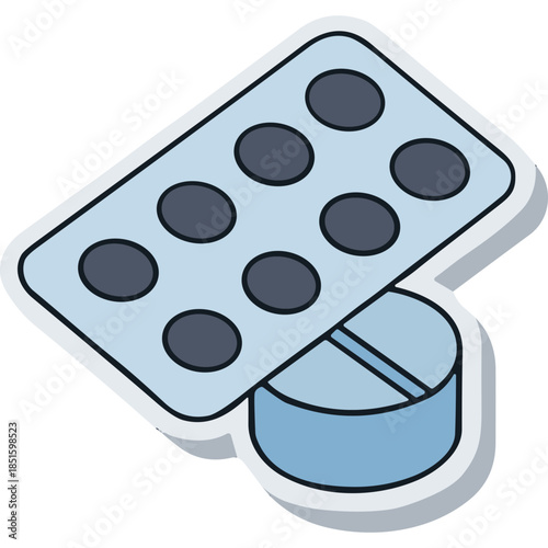 Pills and Blister Pack Icon