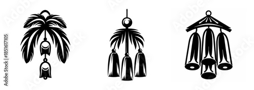 Decorative wind chime designs featuring bell ornaments elegant hanging ornaments for ambiance and style