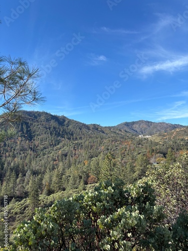 Vast Mountain Landscape and Blue Sky