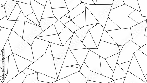 Geometric Shapes Pattern Black White Design.