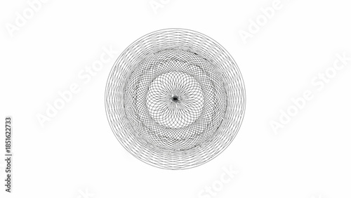 Gray Circular Woven Placemat or Mat.