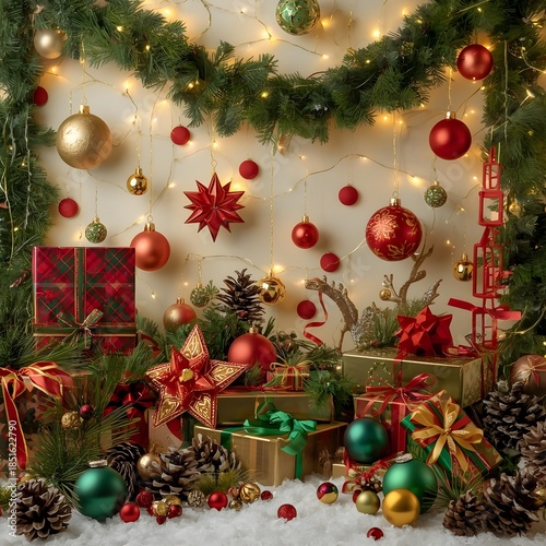 christmas tree with gifts