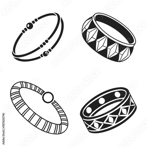 Collection of decorative bangles