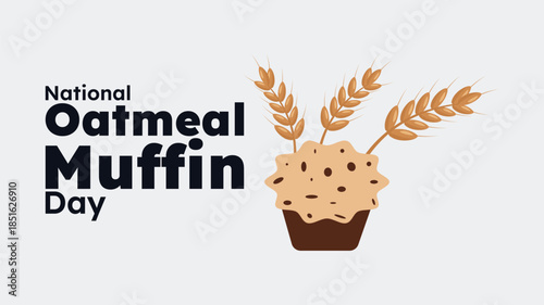 National Oatmeal Muffin Day, Fresh Homemade Oat Muffins