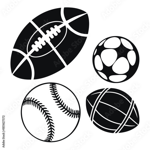 Sports equipment illustration