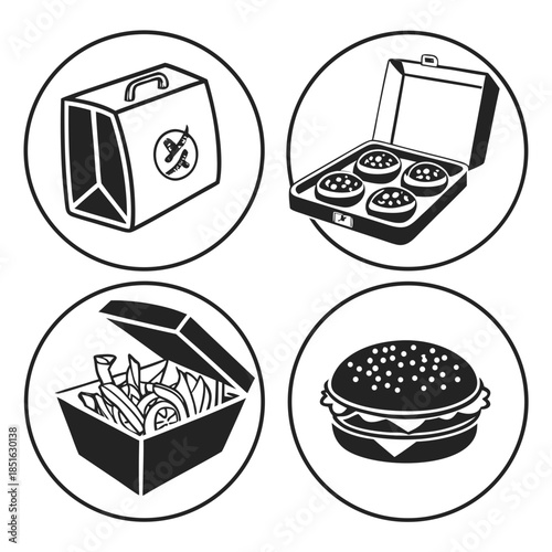 Food and kitchen icons