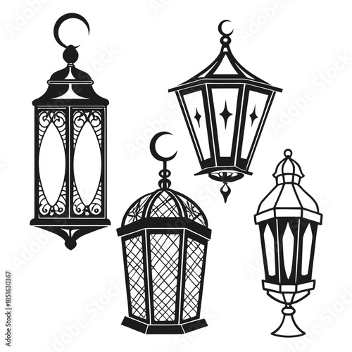 Collection of traditional lanterns