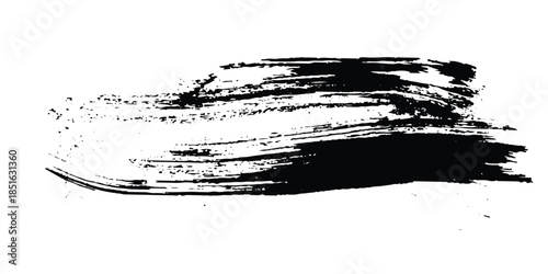 Abstract design with bundle of different ink brush strokes .Paintbrush set template. Grunge brushes collection. Brush stroke paint border in ,Dirty textures of banners, boxes, frames, Painted texture