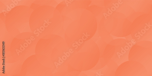 Abstract orange background with overlapping circles. The background features a smooth, orange gradient texture. Vibrant orange tones dominate. Minimal abstract circles vector gradient background