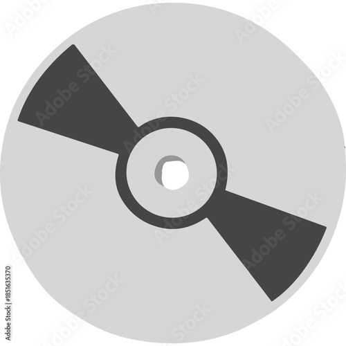 Simple Gray CD/DVD Disc Icon