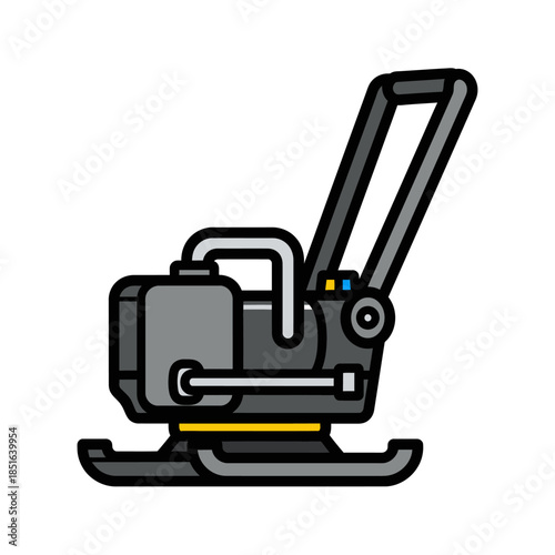 Vibratory Plate Compactor Machine for Construction Work.