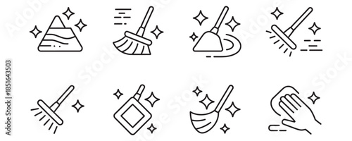 Cleaning tools and gestures for a sparkling clean environment