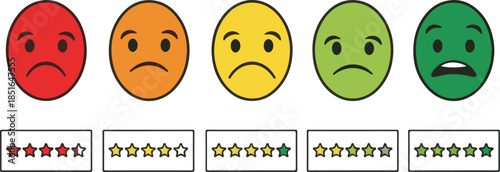 Emotion faces and matching game for kids