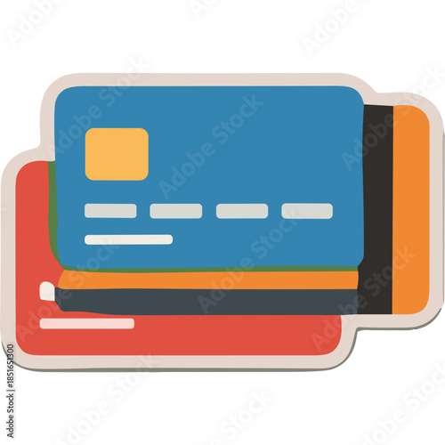 Stack of Credit Cards Icon