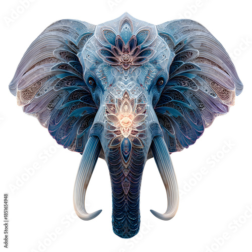 Mandala. Elephant. Popular geometric composition on a transparent background. India. Indian flag. East. For designers, marketers, IT professionals. Popular image, illustration.