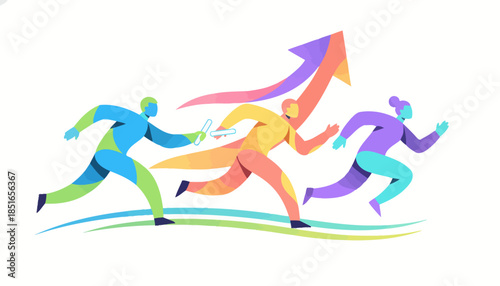 Business Relay Race for Achievement and Exponential Growth