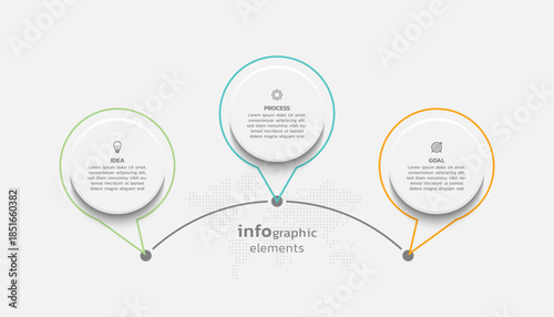 Vector infographic business template colorful design