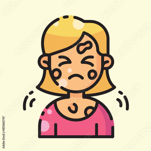 Fill Icon of an Disease allergy