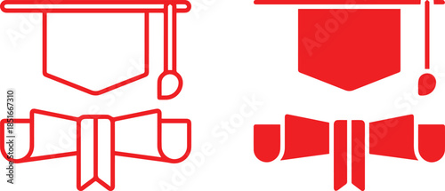 academic cap, mortar board, diploma, certificates, scroll, graduation, education, academic degree