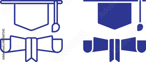 academic cap, mortar board, diploma, certificates, scroll, graduation, education, academic degree