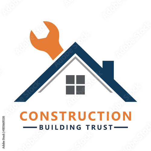 Home repair, crafty, carpertry roofing, remodeling, handyman, home renovation, decor logo