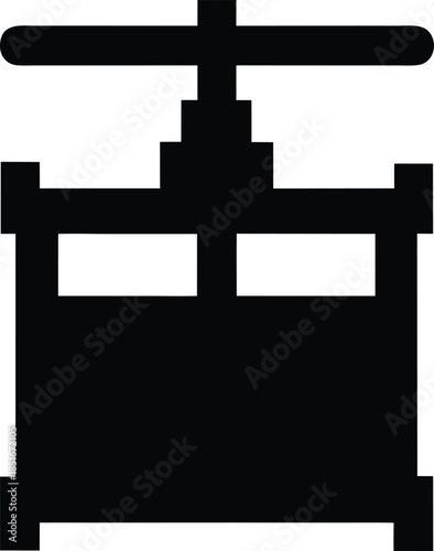 honey extractor silhouette vector illustration on transparent background