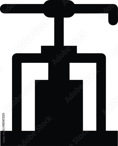 honey extractor silhouette vector illustration on transparent background