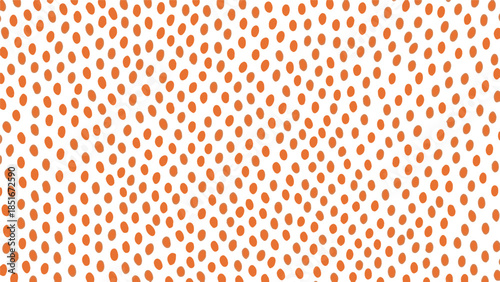 Orange dots pattern on white background texture