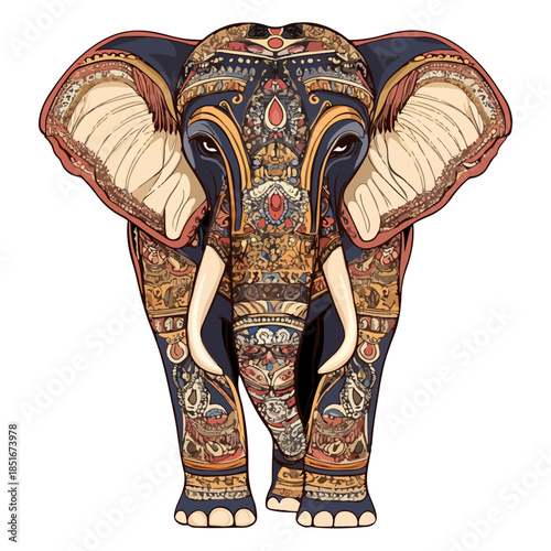 thai elephant, songkran festival, festival, animal, vector, transparent background, elephant, decoration, isolated, asia, traditional, thailand, culture, nature, symbol, art