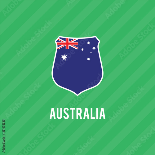 Australia official flag vector with standard size and proportion. National flag emblem with accurate size and colors.