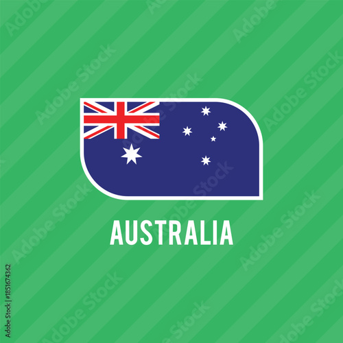 Australia official flag vector with standard size and proportion. National flag emblem with accurate size and colors.