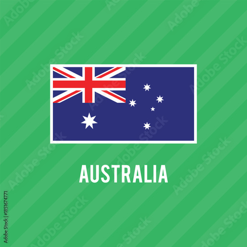 Australia official flag vector with standard size and proportion. National flag emblem with accurate size and colors.