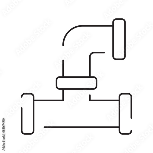 Industrial Pipeline System with Valves and Connectors