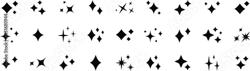 Sparkle Cluster: A dazzling array of radiant stars and twinkling lights, offering a universe of options for adding brilliance to any design. 