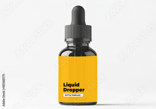 Liquid Dropper Bottle Mockup Template