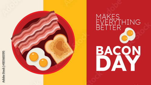 Sizzling Crispy Bacon Celebrating Bacon Day