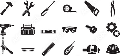 Collection of various tools and equipment for DIY projects