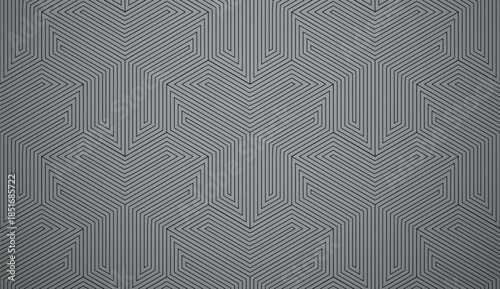 Abstract geometric pattern with stripes, lines. Seamless vector background. Gray and black ornament. Simple lattice graphic design