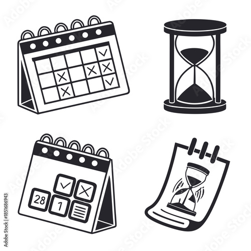 Time management icons