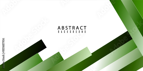 Abstract green and white glowing curves with a dark background .Vector illustration