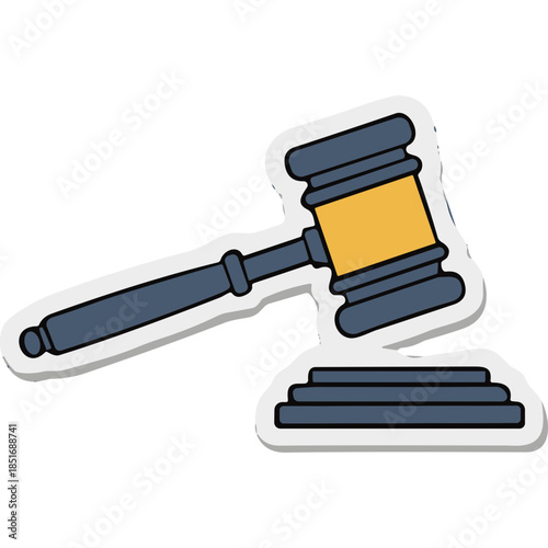 Vector Gavel Symbol